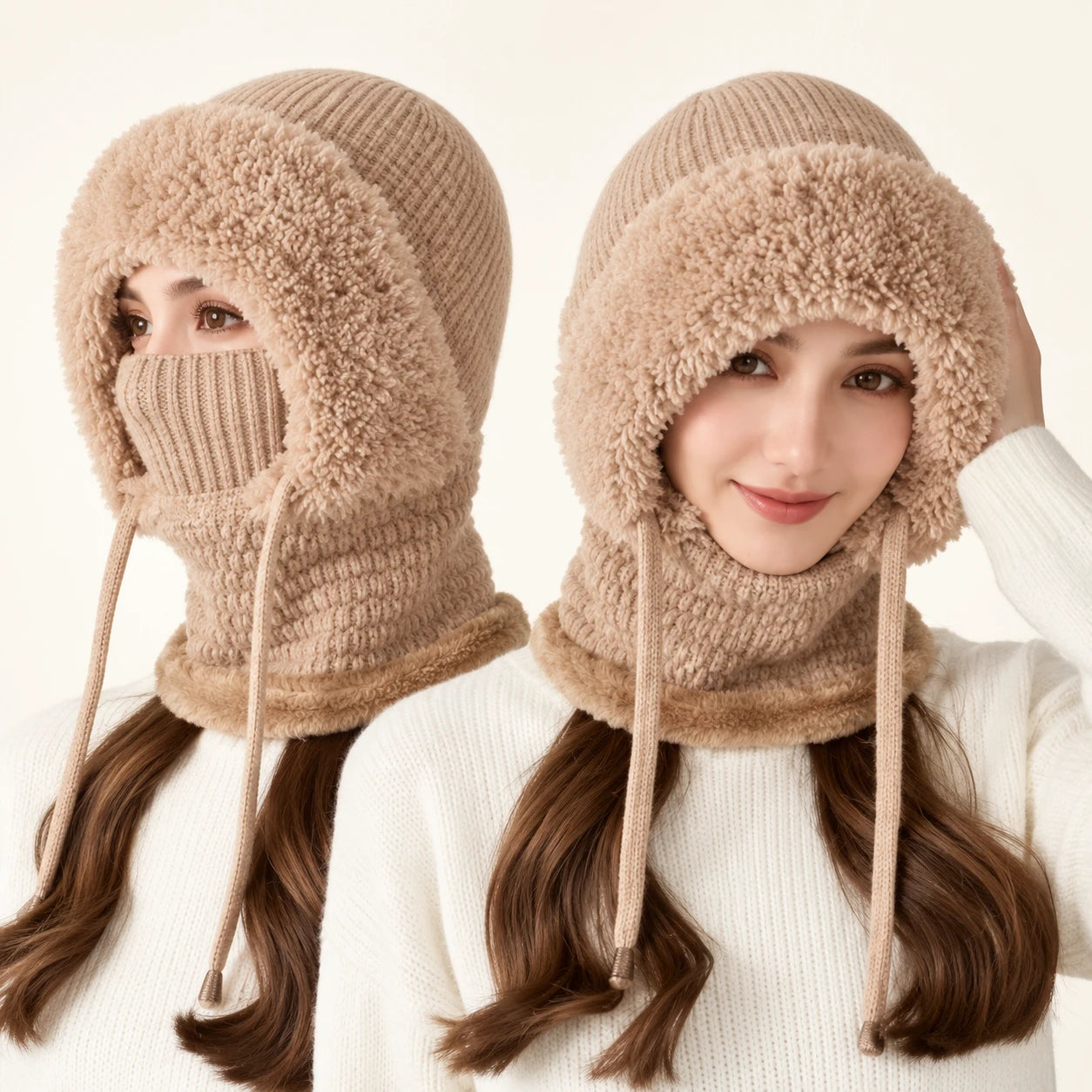 Yes, you can keep your face uncovered.